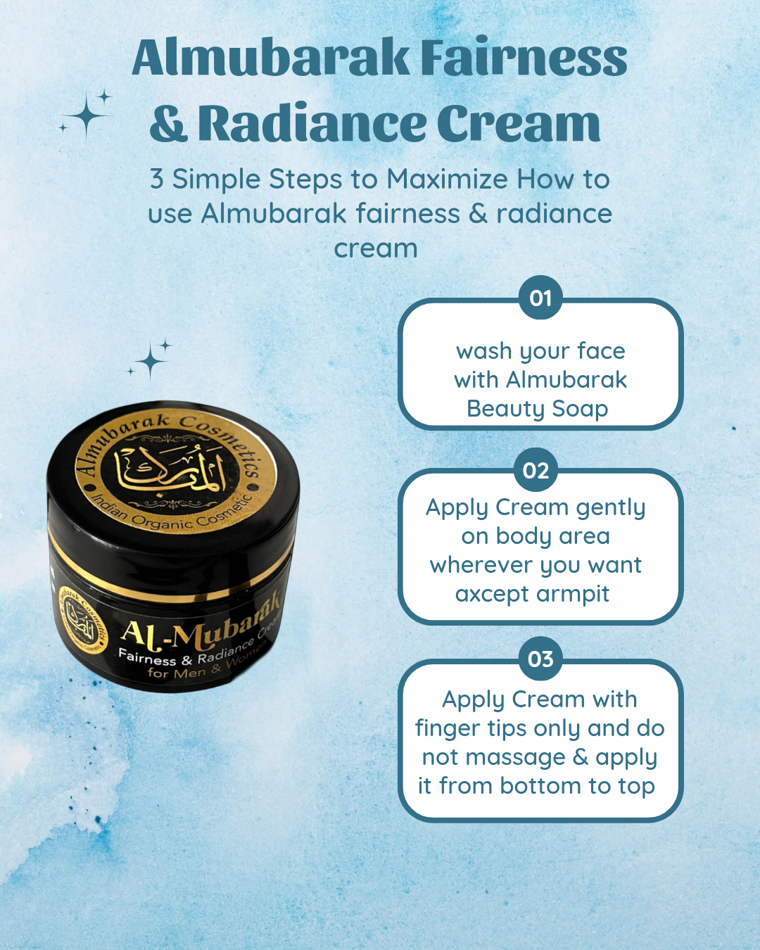 Almubarak Fairness & Radiance Cream For Men & Women - Image 3